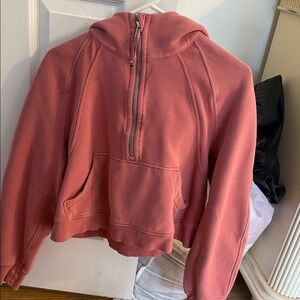 lululemon athletica Half-Zip Hoodie in Dusty Rose
